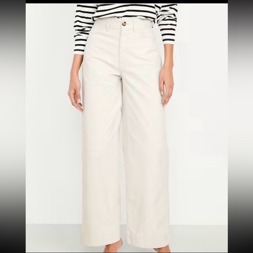 Old Navy Extra High Waisted Mariner Wide Leg Pants